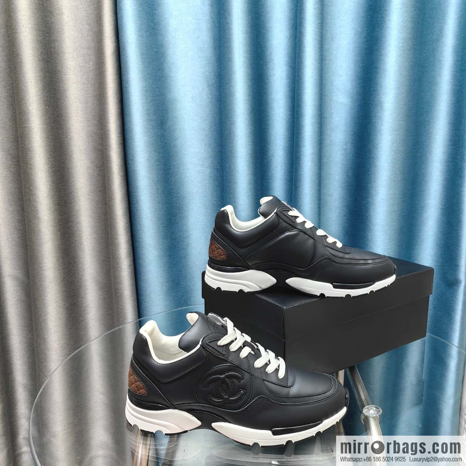 🐰🐰CHANE Xiaoxiang platform panda board shoes sneakers, Chanel 2023ss hot panda shoes 🐼 color scheme platform casual sneakers board shoes