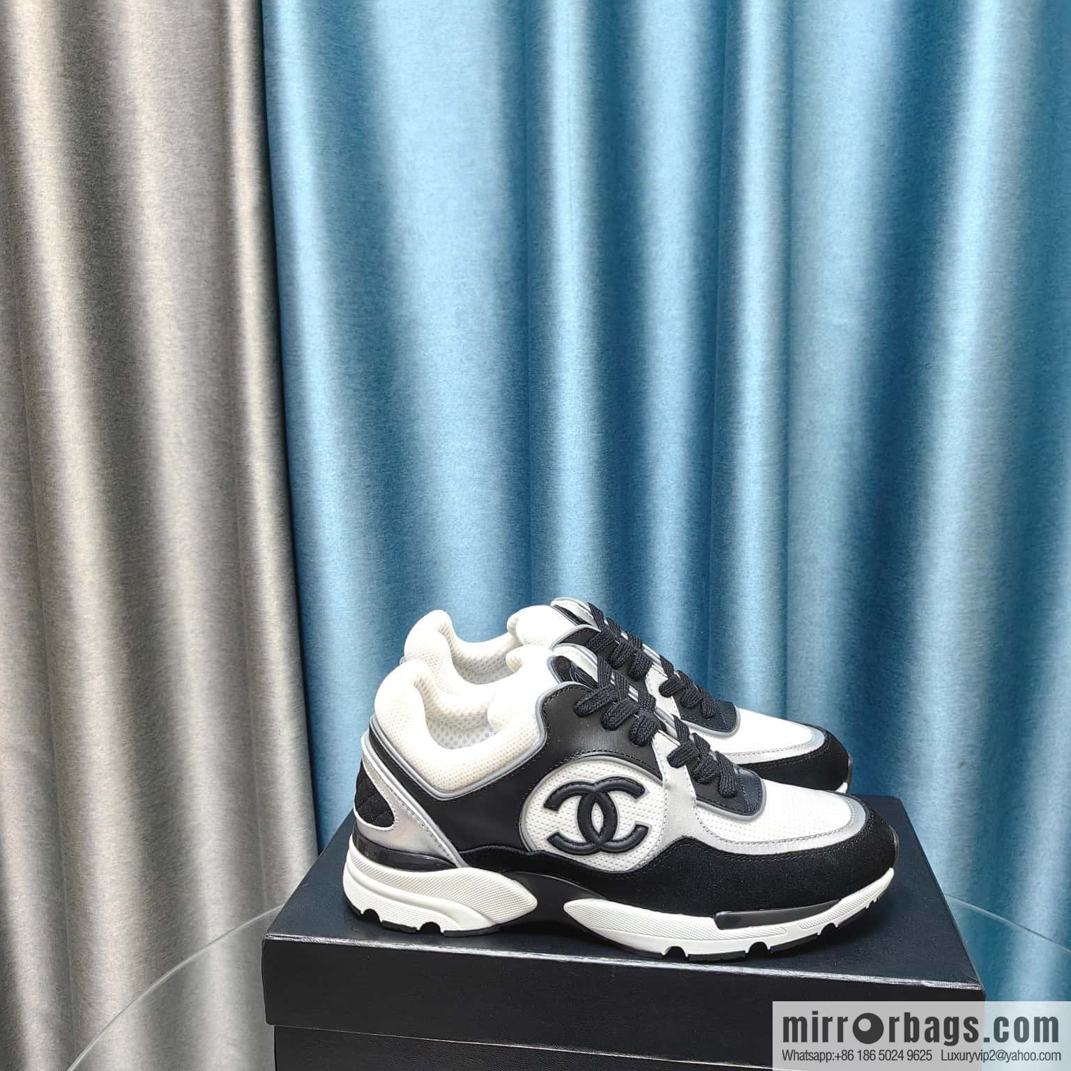 🐰🐰CHANE Xiaoxiang platform panda board shoes sneakers, Chanel 2023ss hot panda shoes 🐼 color scheme platform casual sneakers board shoes