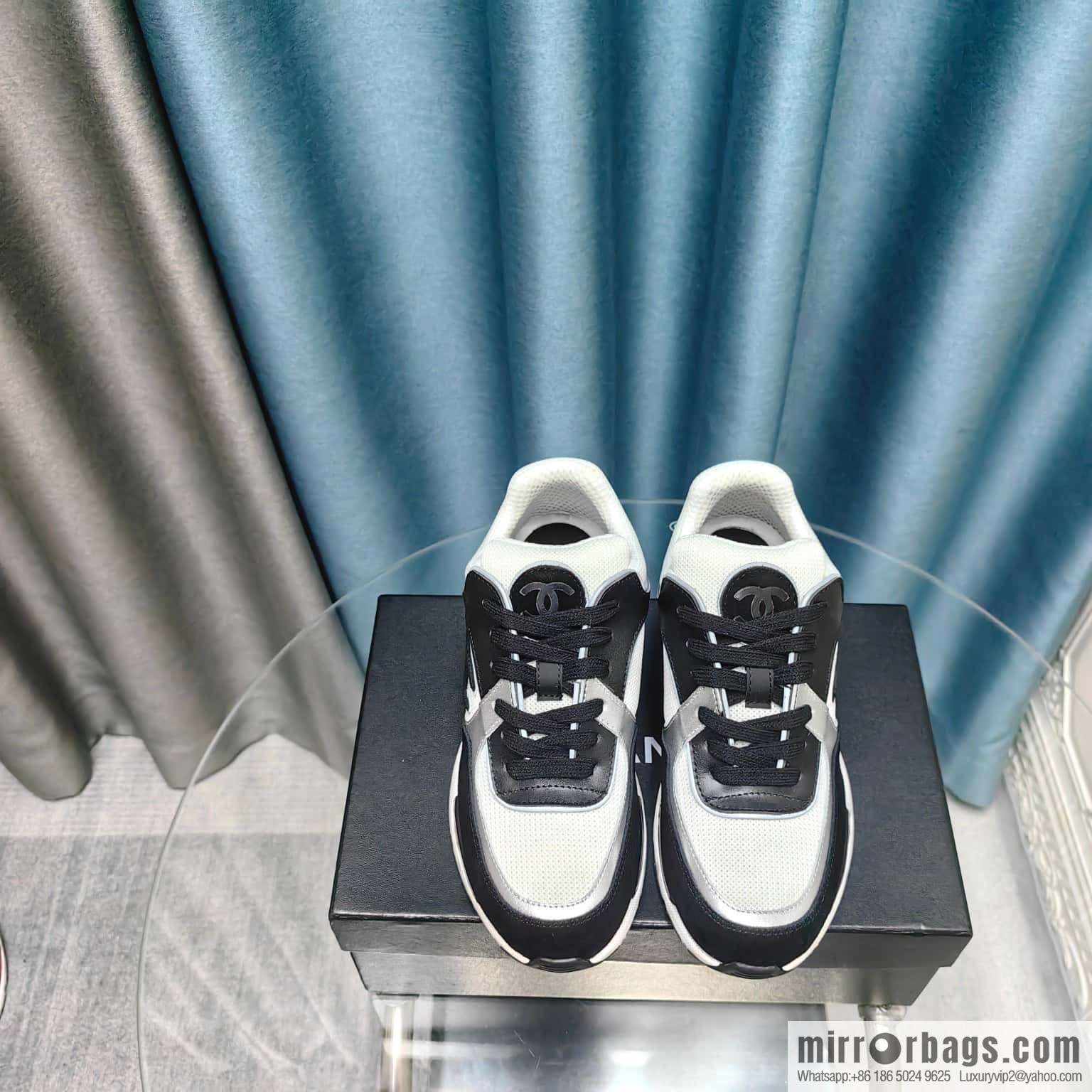 🐰🐰CHANE Xiaoxiang platform panda board shoes sneakers, Chanel 2023ss hot panda shoes 🐼 color scheme platform casual sneakers board shoes