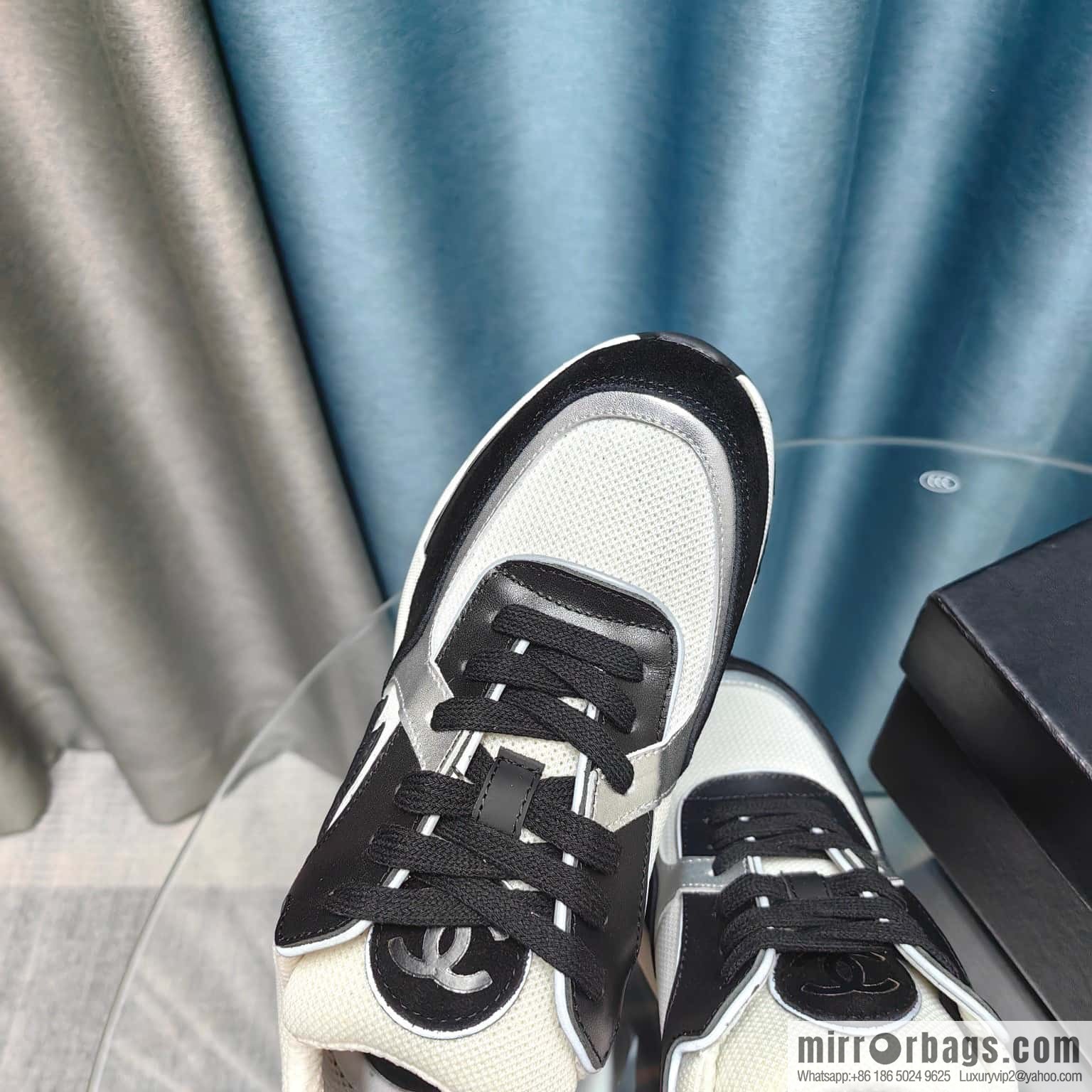 🐰🐰CHANE Xiaoxiang platform panda board shoes sneakers, Chanel 2023ss hot panda shoes 🐼 color scheme platform casual sneakers board shoes