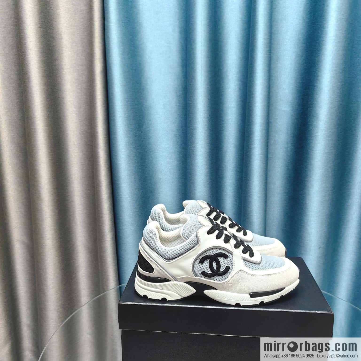🐰🐰CHANE Xiaoxiang platform panda board shoes sneakers, Chanel 2023ss hot panda shoes 🐼 color scheme platform casual sneakers board shoes