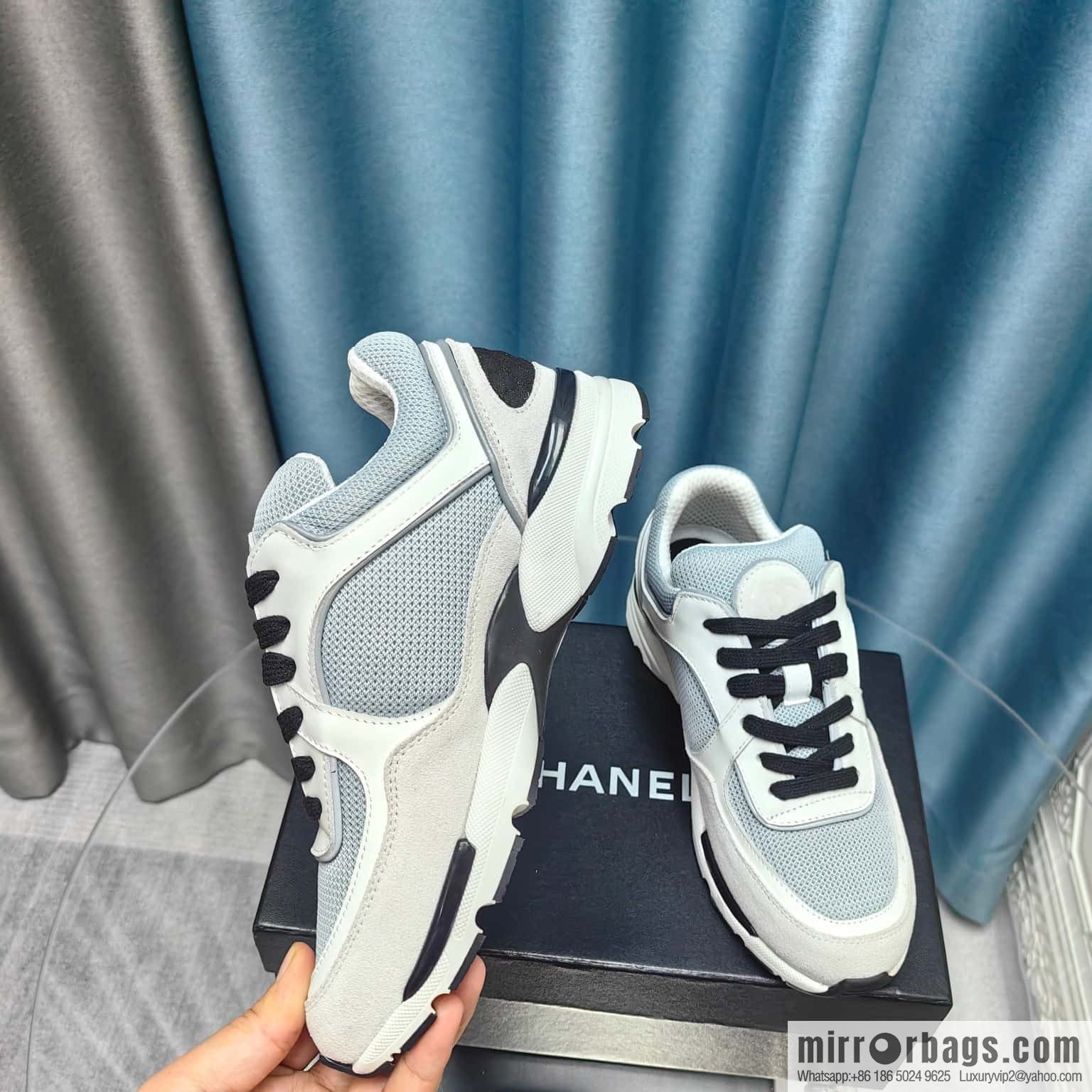 🐰🐰CHANE Xiaoxiang platform panda board shoes sneakers, Chanel 2023ss hot panda shoes 🐼 color scheme platform casual sneakers board shoes