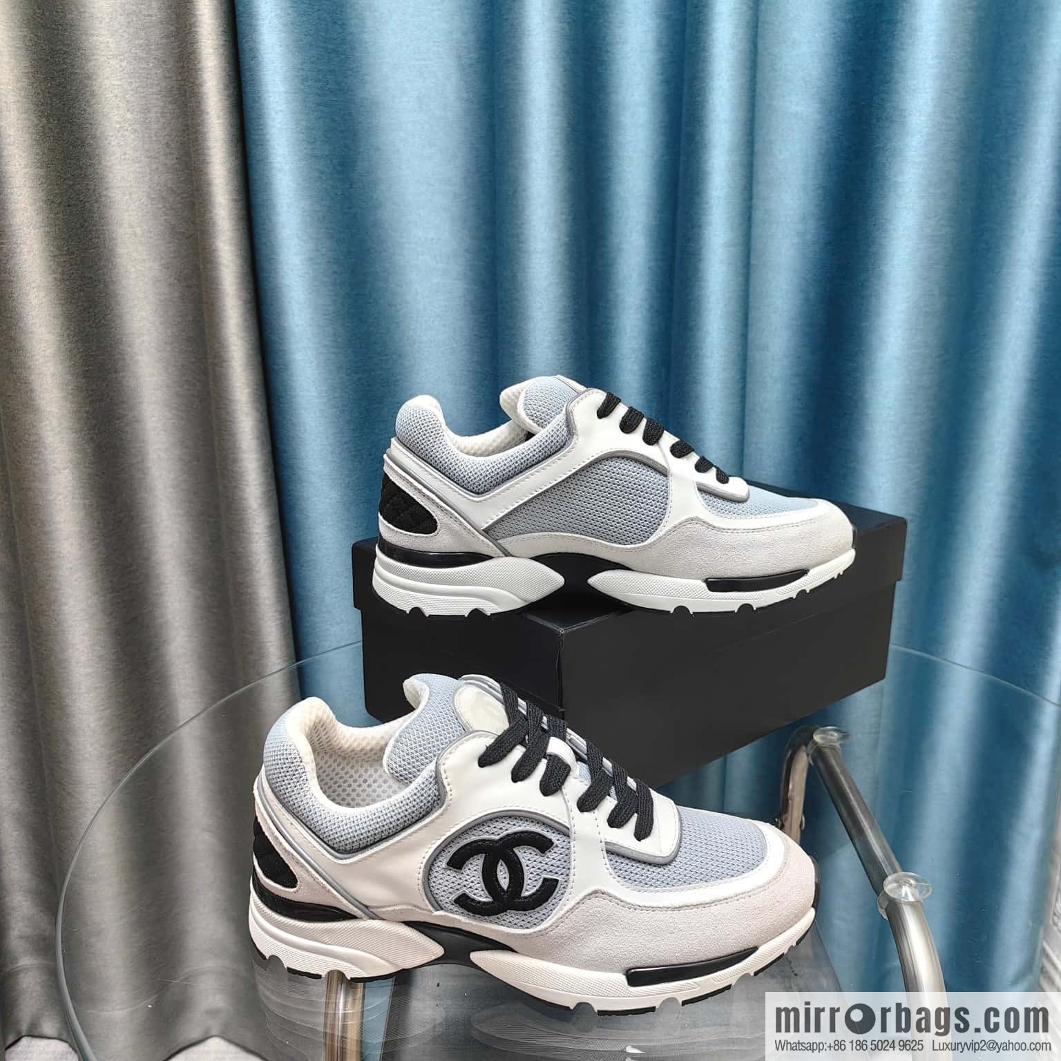 🐰🐰CHANE Xiaoxiang platform panda board shoes sneakers, Chanel 2023ss hot panda shoes 🐼 color scheme platform casual sneakers board shoes