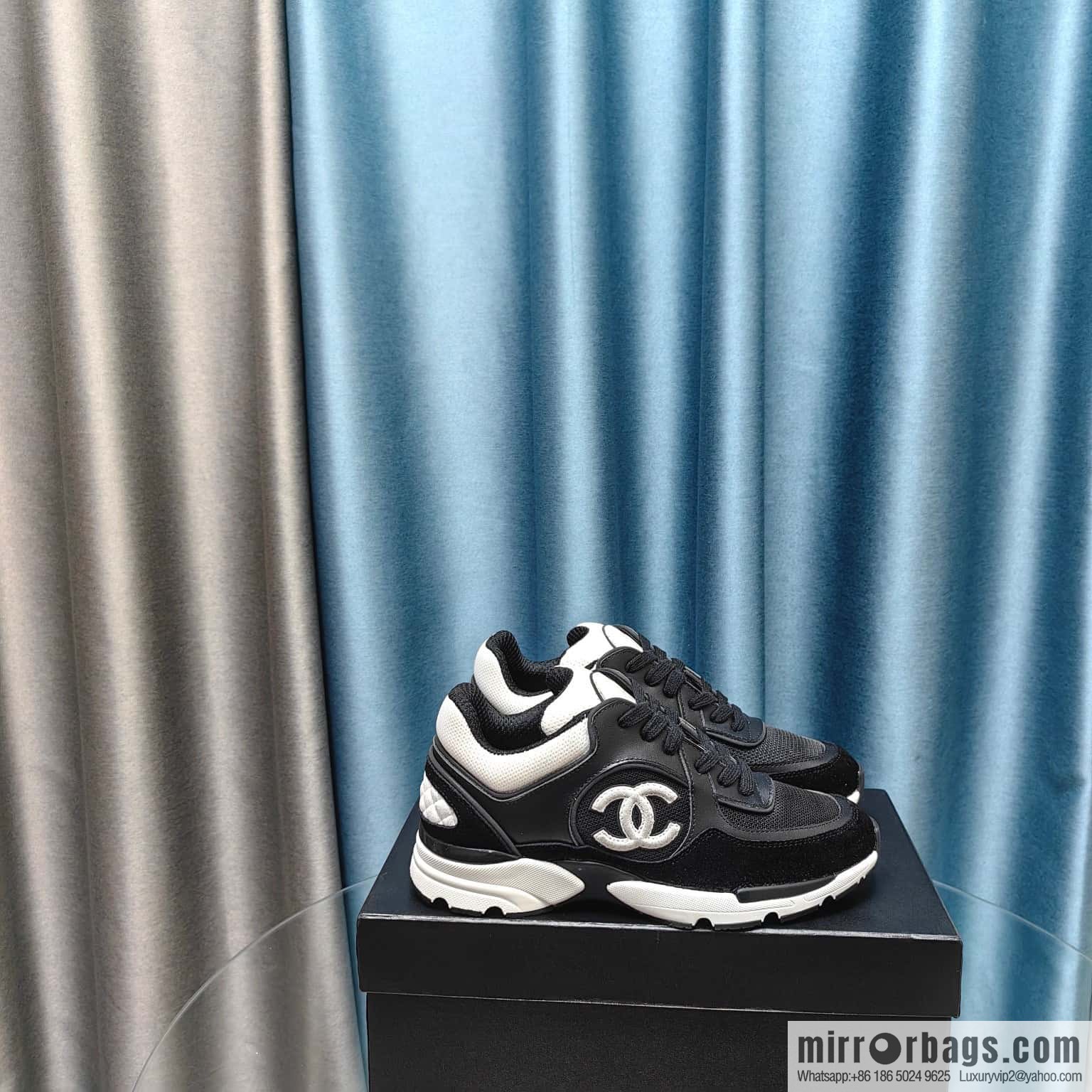 🐰🐰CHANE Xiaoxiang platform panda board shoes sneakers, Chanel 2023ss hot panda shoes 🐼 color scheme platform casual sneakers board shoes