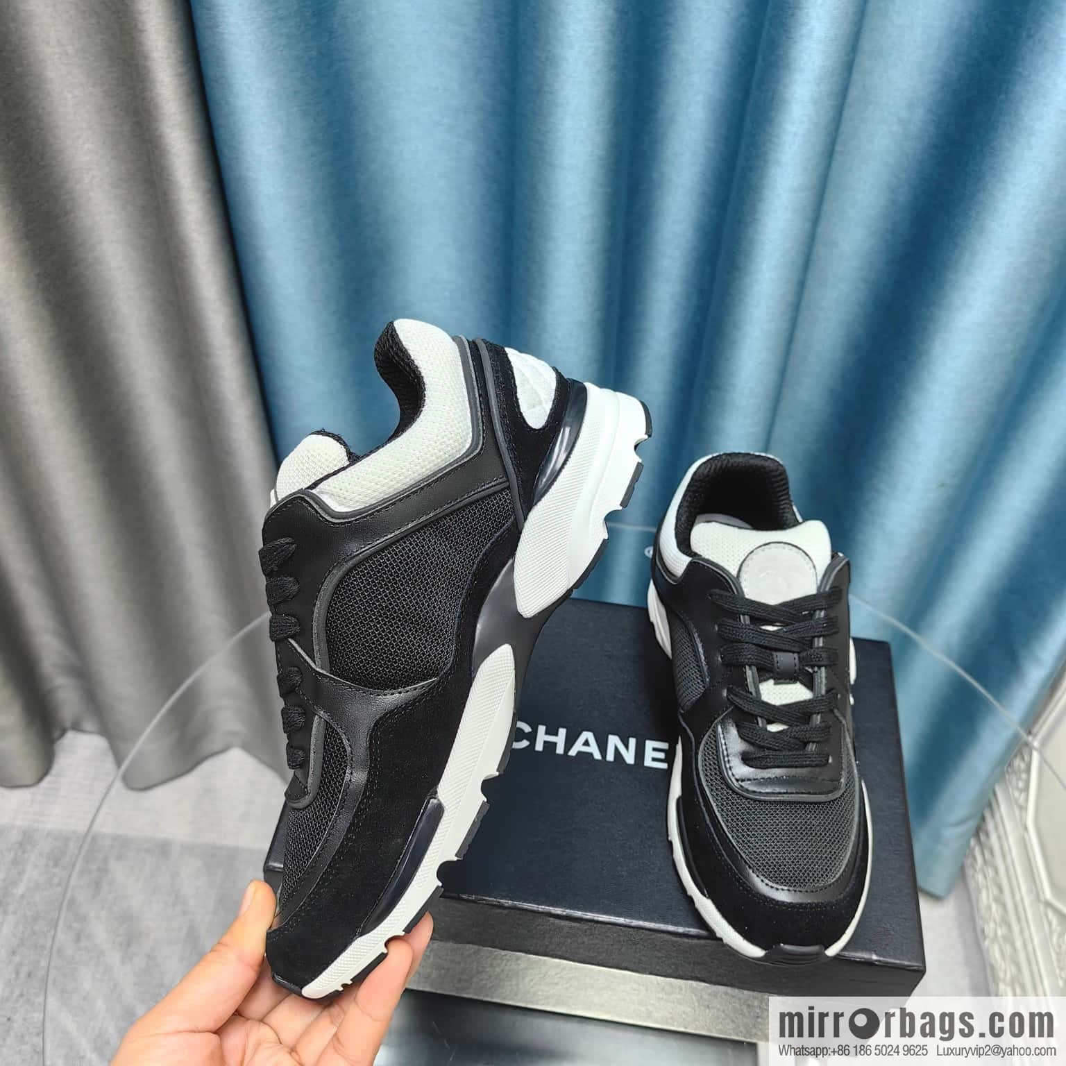 🐰🐰CHANE Xiaoxiang platform panda board shoes sneakers, Chanel 2023ss hot panda shoes 🐼 color scheme platform casual sneakers board shoes