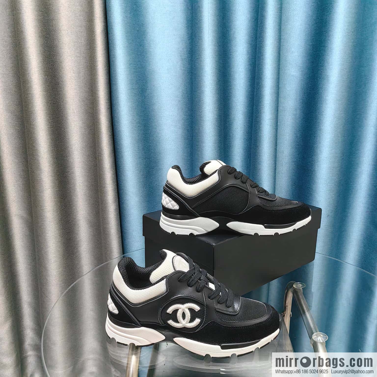 🐰🐰CHANE Xiaoxiang platform panda board shoes sneakers, Chanel 2023ss hot panda shoes 🐼 color scheme platform casual sneakers board shoes
