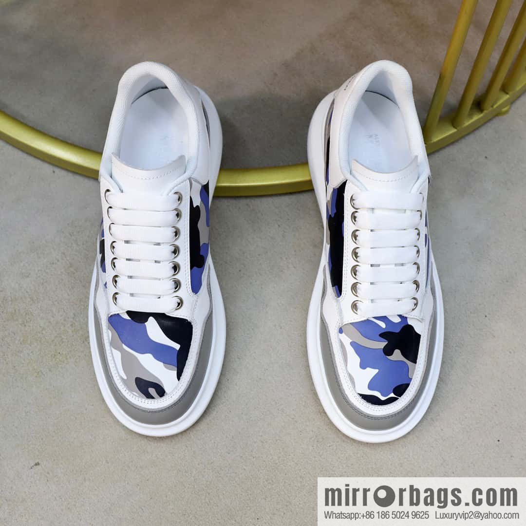 🐰🐰Alexander mcqueen/McQueen, couple 👫 classic star explosion versatile white shoes, original outsole