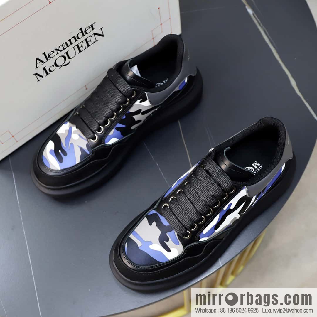 🐰🐰Alexander mcqueen/McQueen, couple 👫 classic star explosion versatile white shoes, original outsole