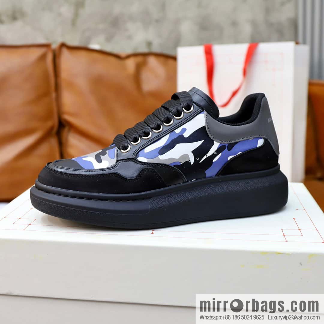 🐰🐰Alexander mcqueen/McQueen, couple 👫 classic star explosion versatile white shoes, original outsole