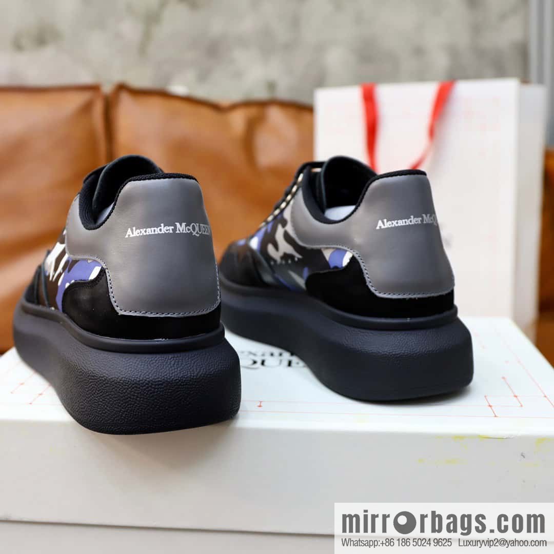 🐰🐰Alexander mcqueen/McQueen, couple 👫 classic star explosion versatile white shoes, original outsole
