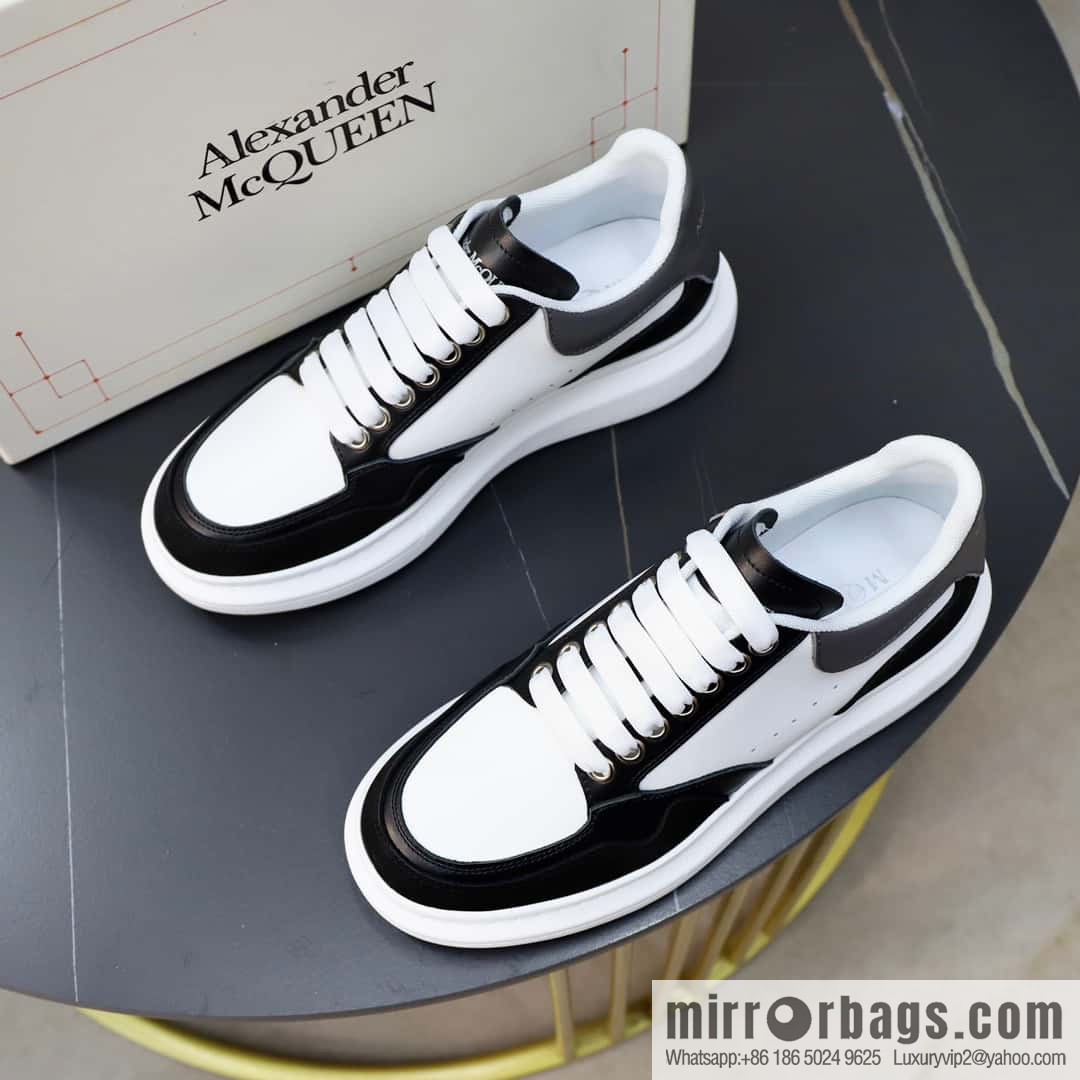 🐰🐰Alexander mcqueen/McQueen, couple 👫 classic star explosion versatile white shoes, original outsole