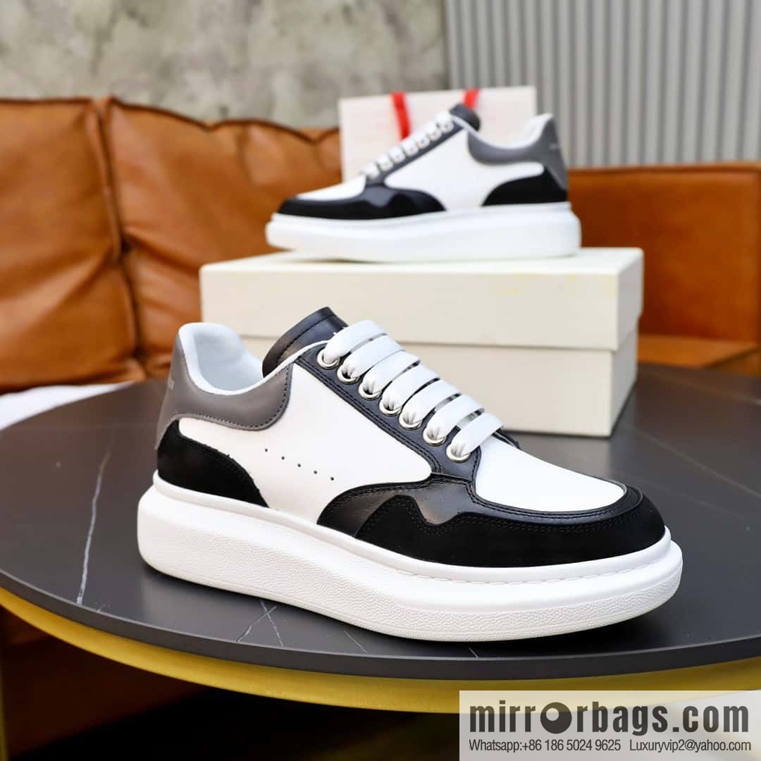 🐰🐰Alexander mcqueen/McQueen, couple 👫 classic star explosion versatile white shoes, original outsole