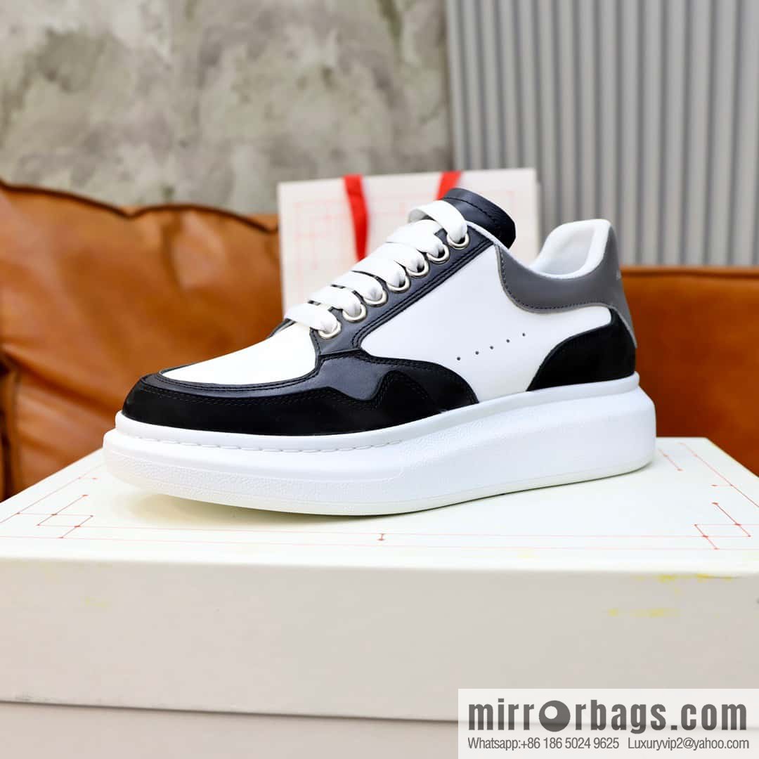 🐰🐰Alexander mcqueen/McQueen, couple 👫 classic star explosion versatile white shoes, original outsole