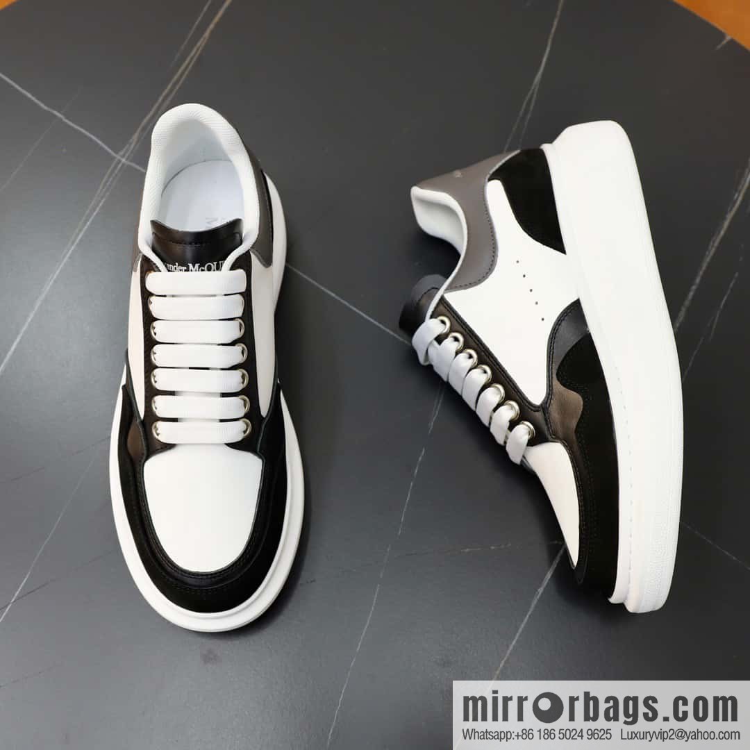 🐰🐰Alexander mcqueen/McQueen, couple 👫 classic star explosion versatile white shoes, original outsole
