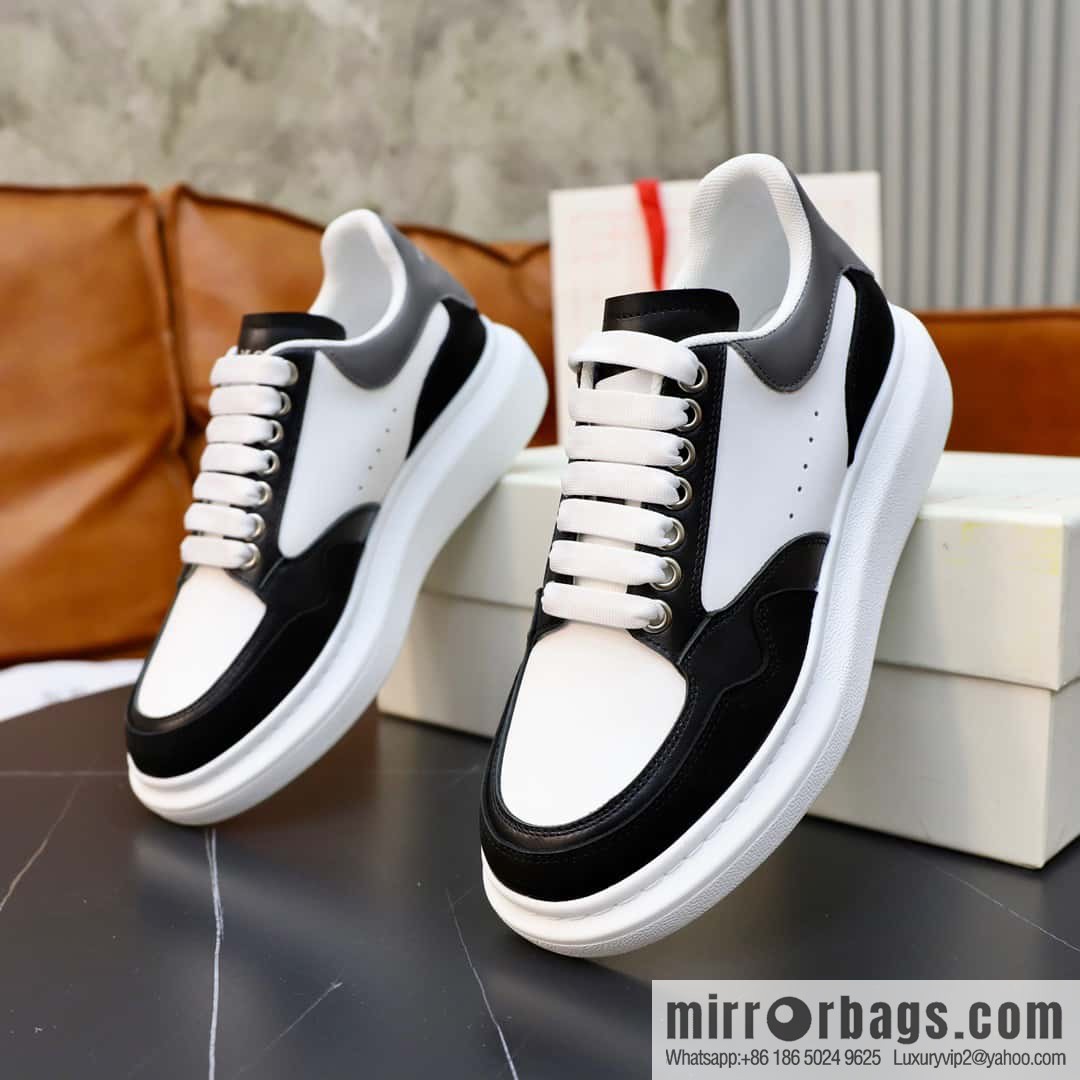 🐰🐰Alexander mcqueen/McQueen, couple 👫 classic star explosion versatile white shoes, original outsole