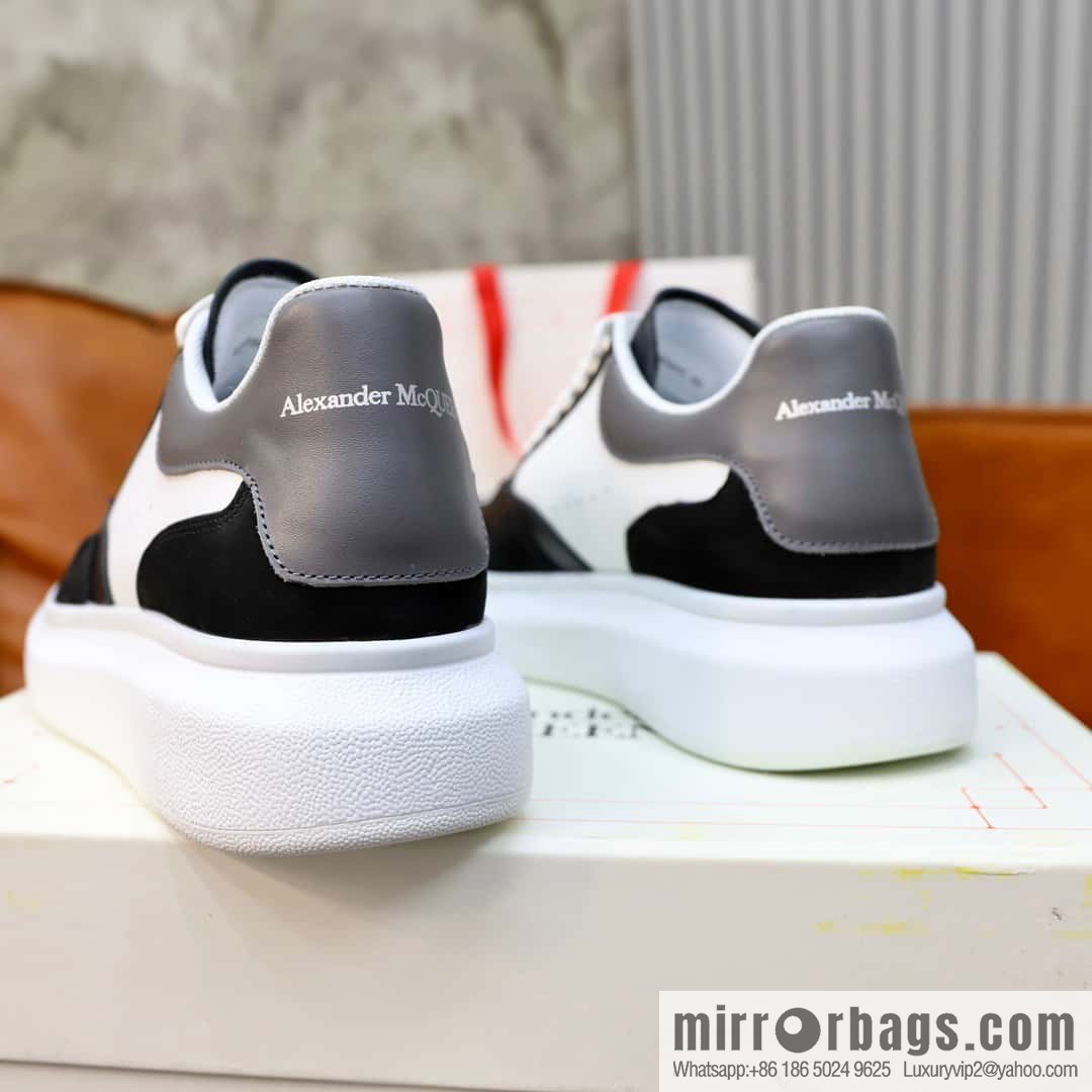 🐰🐰Alexander mcqueen/McQueen, couple 👫 classic star explosion versatile white shoes, original outsole
