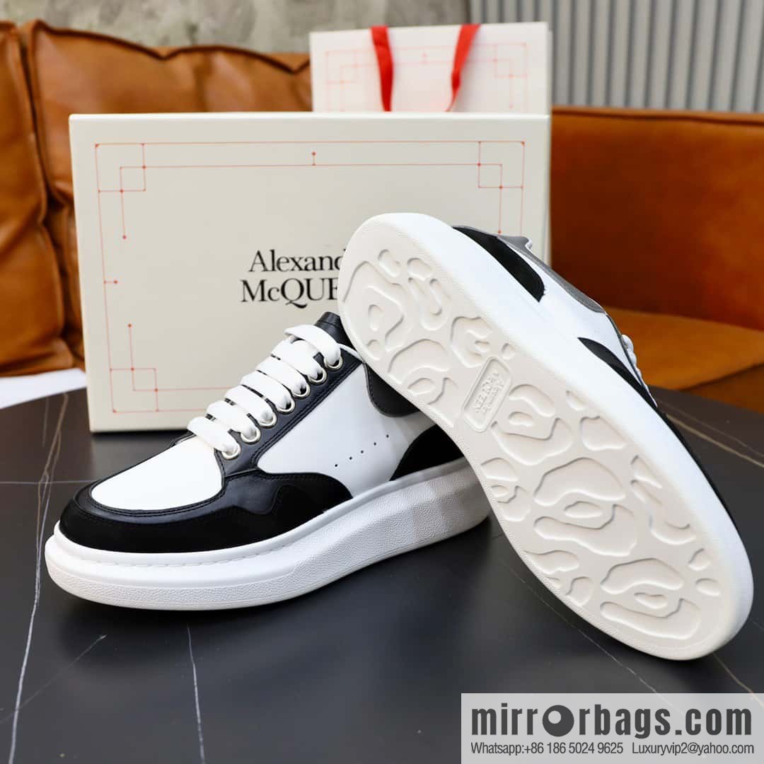 🐰🐰Alexander mcqueen/McQueen, couple 👫 classic star explosion versatile white shoes, original outsole