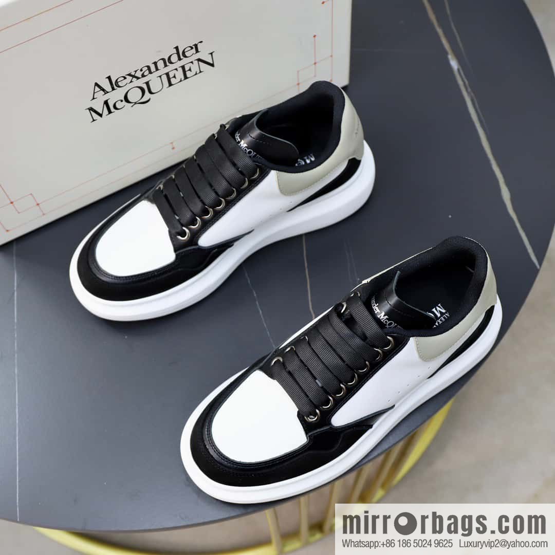 🐰🐰Alexander mcqueen/McQueen, couple 👫 classic star explosion versatile white shoes, original outsole