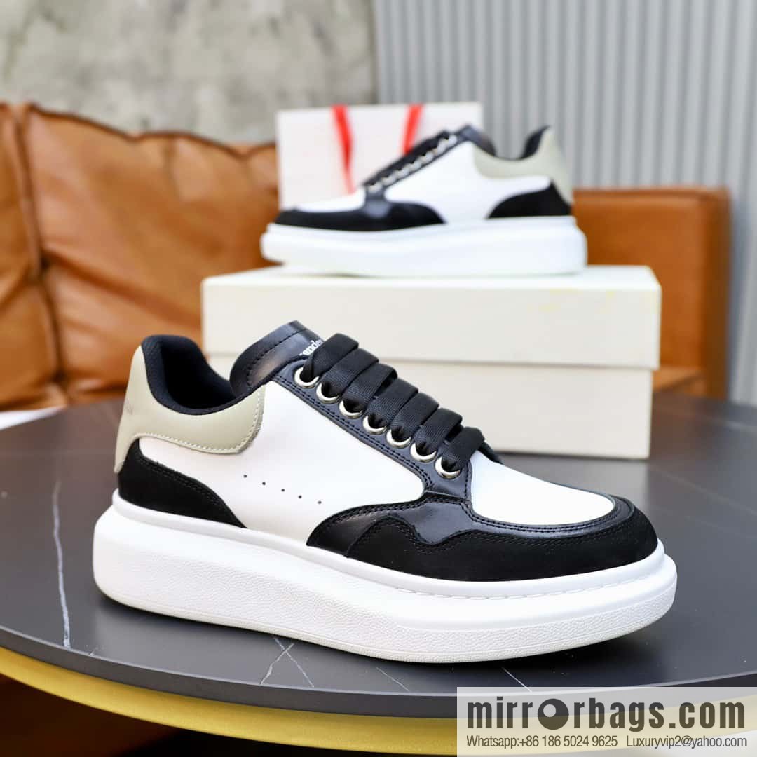 🐰🐰Alexander mcqueen/McQueen, couple 👫 classic star explosion versatile white shoes, original outsole