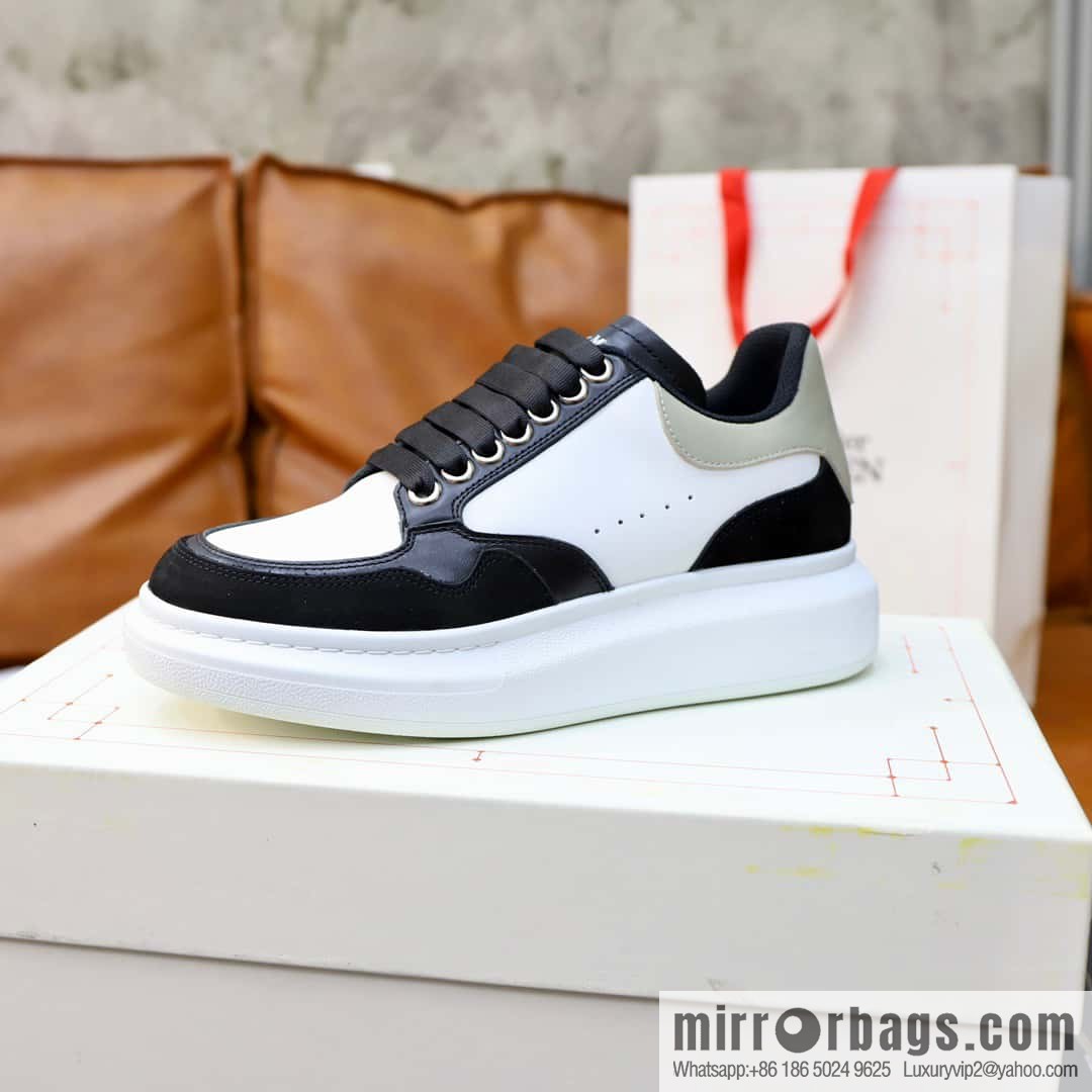 🐰🐰Alexander mcqueen/McQueen, couple 👫 classic star explosion versatile white shoes, original outsole