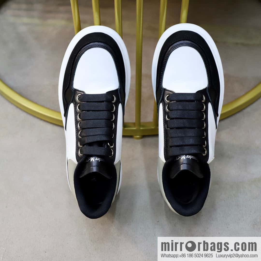 🐰🐰Alexander mcqueen/McQueen, couple 👫 classic star explosion versatile white shoes, original outsole