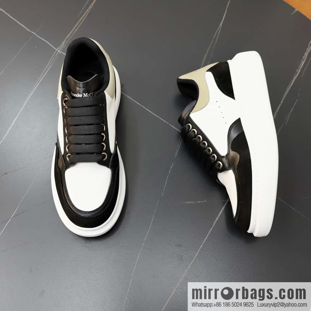 🐰🐰Alexander mcqueen/McQueen, couple 👫 classic star explosion versatile white shoes, original outsole