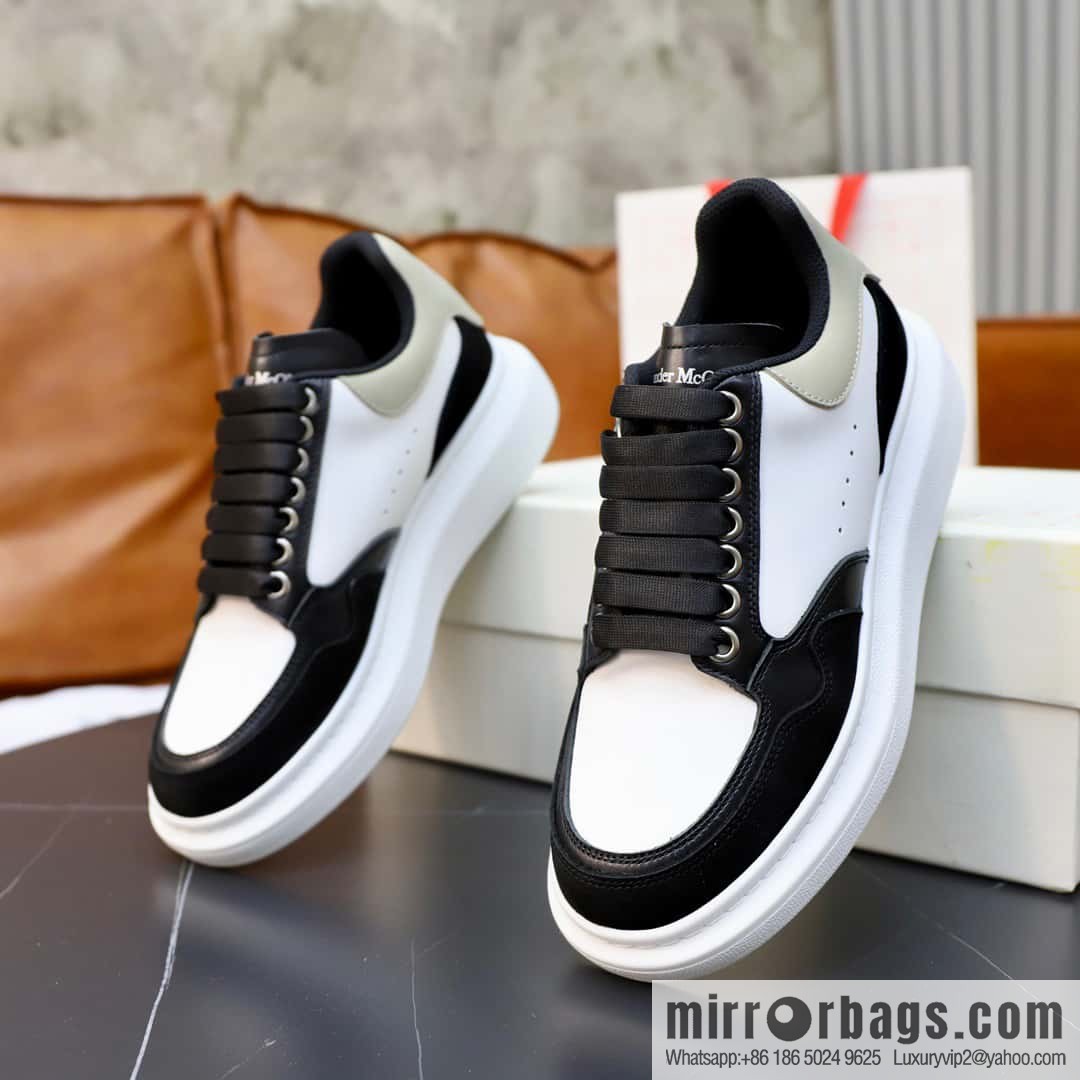🐰🐰Alexander mcqueen/McQueen, couple 👫 classic star explosion versatile white shoes, original outsole