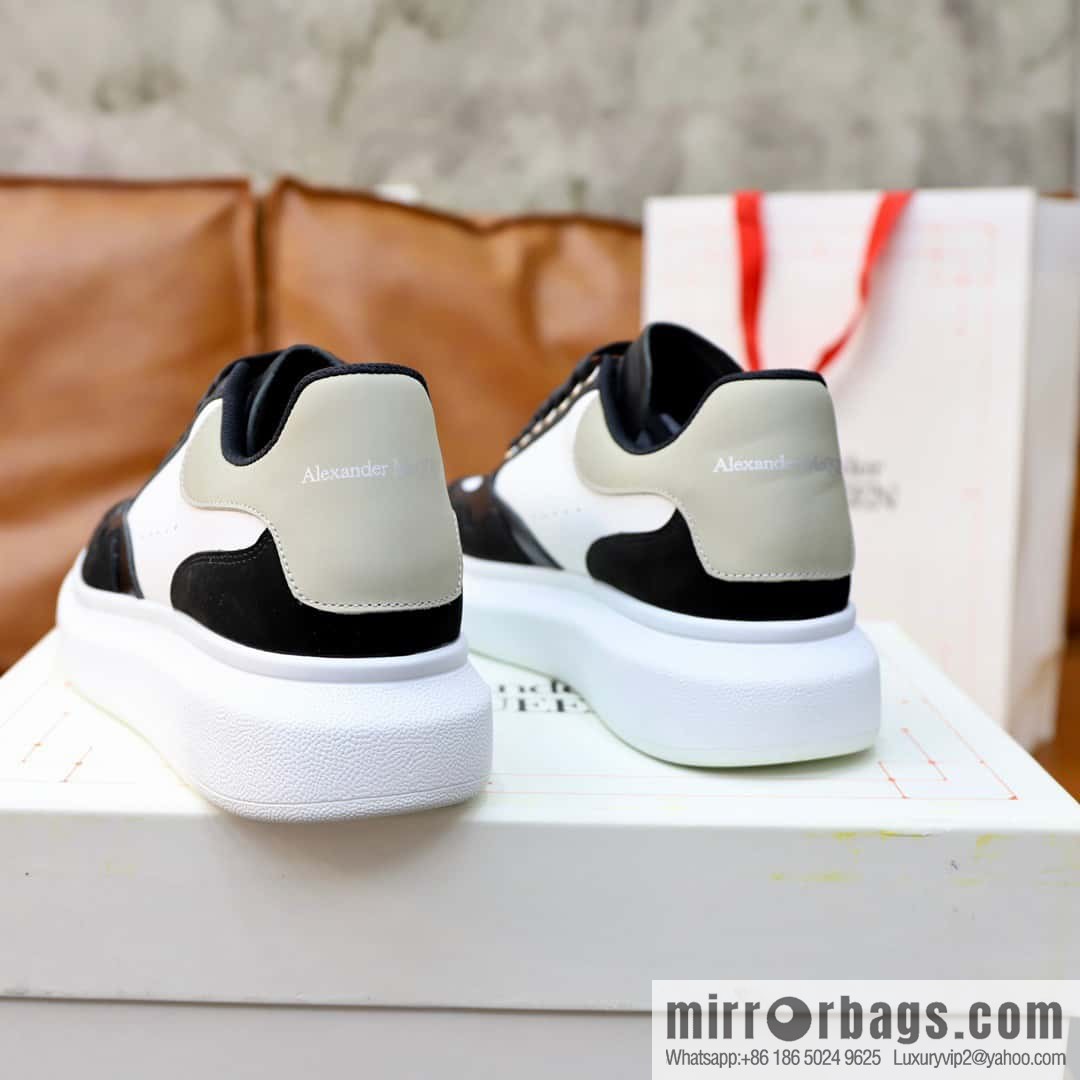 🐰🐰Alexander mcqueen/McQueen, couple 👫 classic star explosion versatile white shoes, original outsole