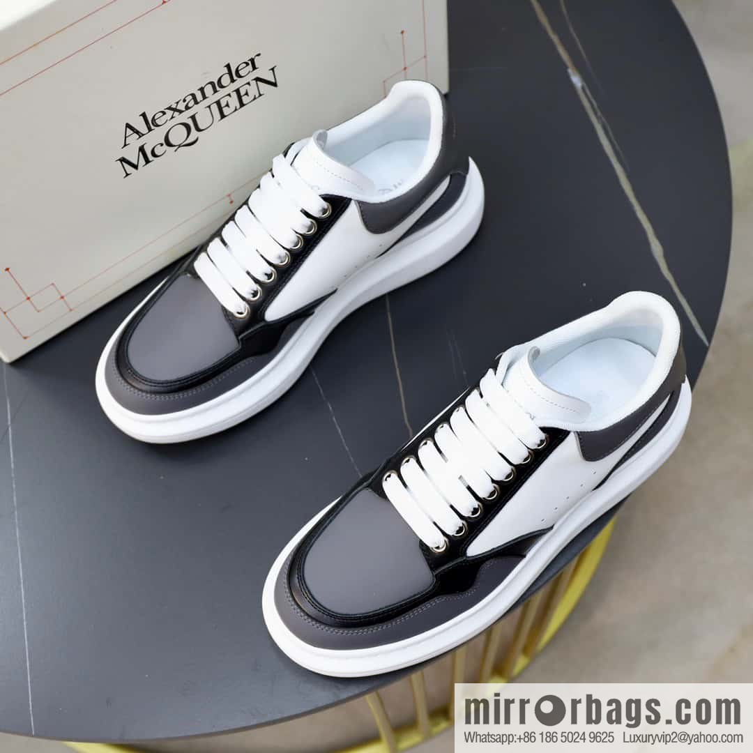 🐰🐰Alexander mcqueen/McQueen, couple 👫 classic star explosion versatile white shoes, original outsole