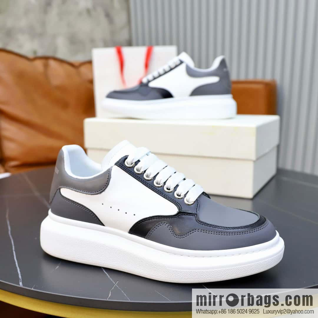 🐰🐰Alexander mcqueen/McQueen, couple 👫 classic star explosion versatile white shoes, original outsole