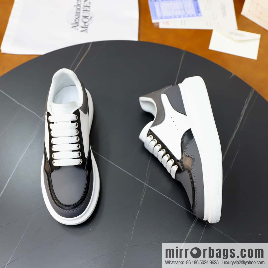 🐰🐰Alexander mcqueen/McQueen, couple 👫 classic star explosion versatile white shoes, original outsole