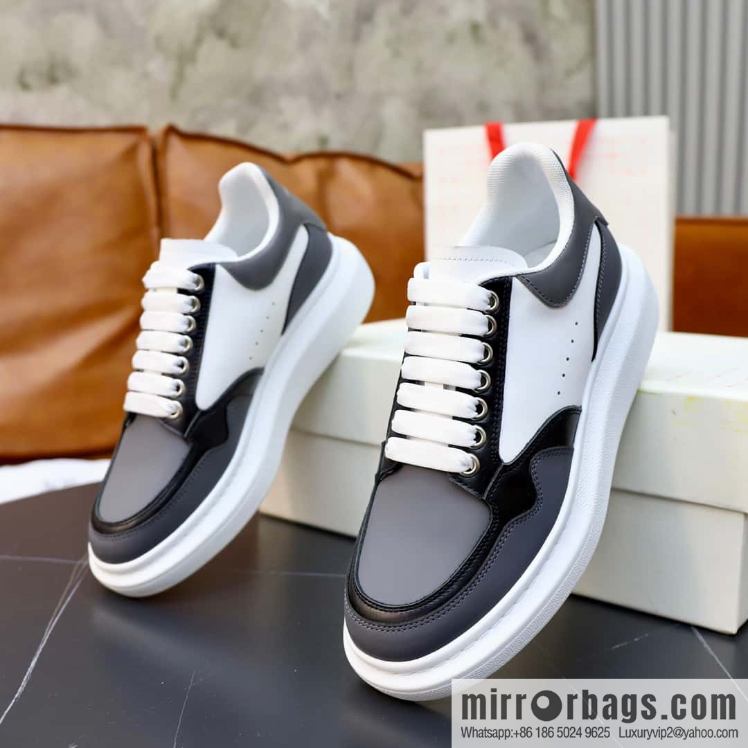 🐰🐰Alexander mcqueen/McQueen, couple 👫 classic star explosion versatile white shoes, original outsole