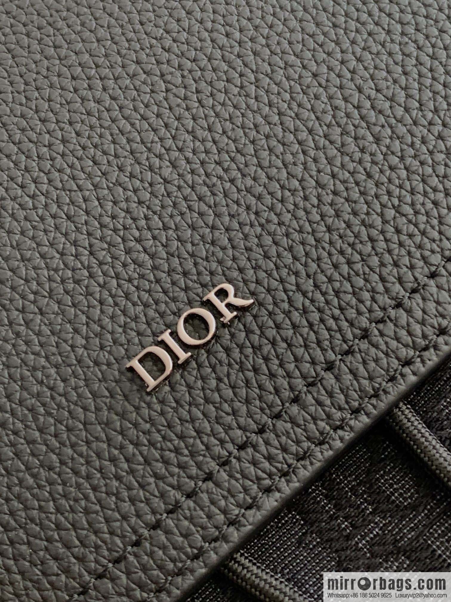 DIOR Oblique printed saddle backpack