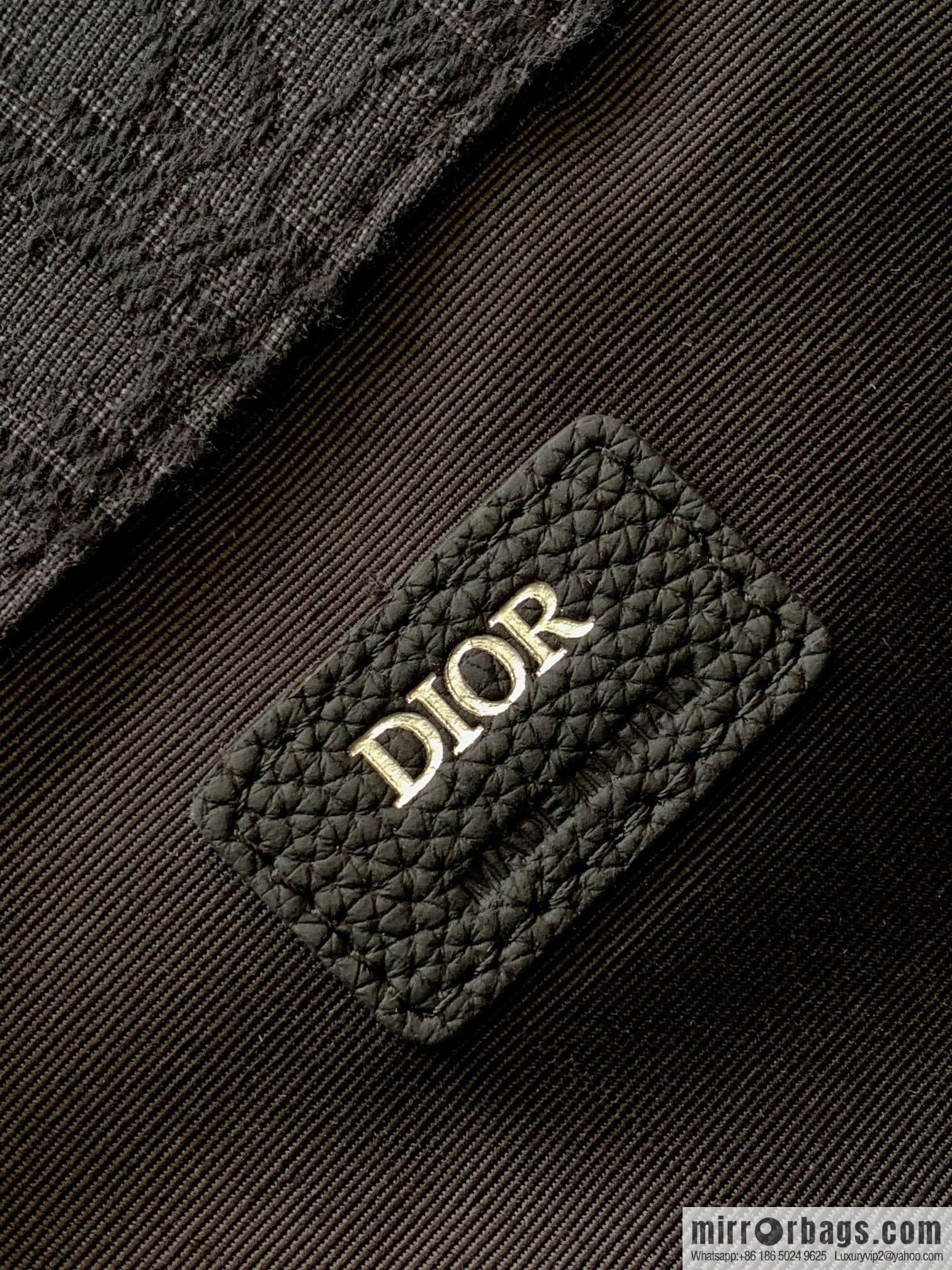 DIOR Oblique printed saddle backpack