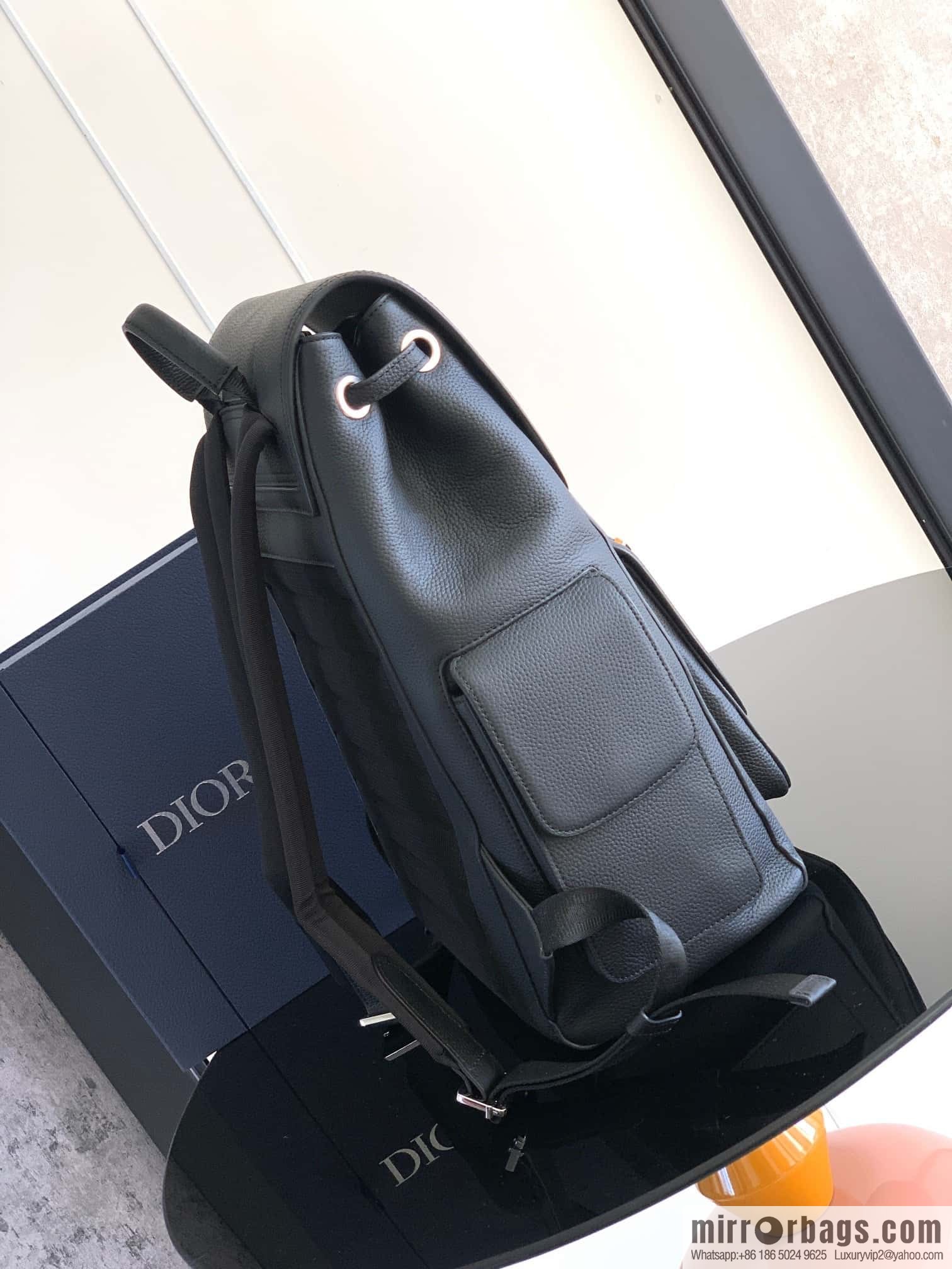 DIOR Oblique printed saddle backpack