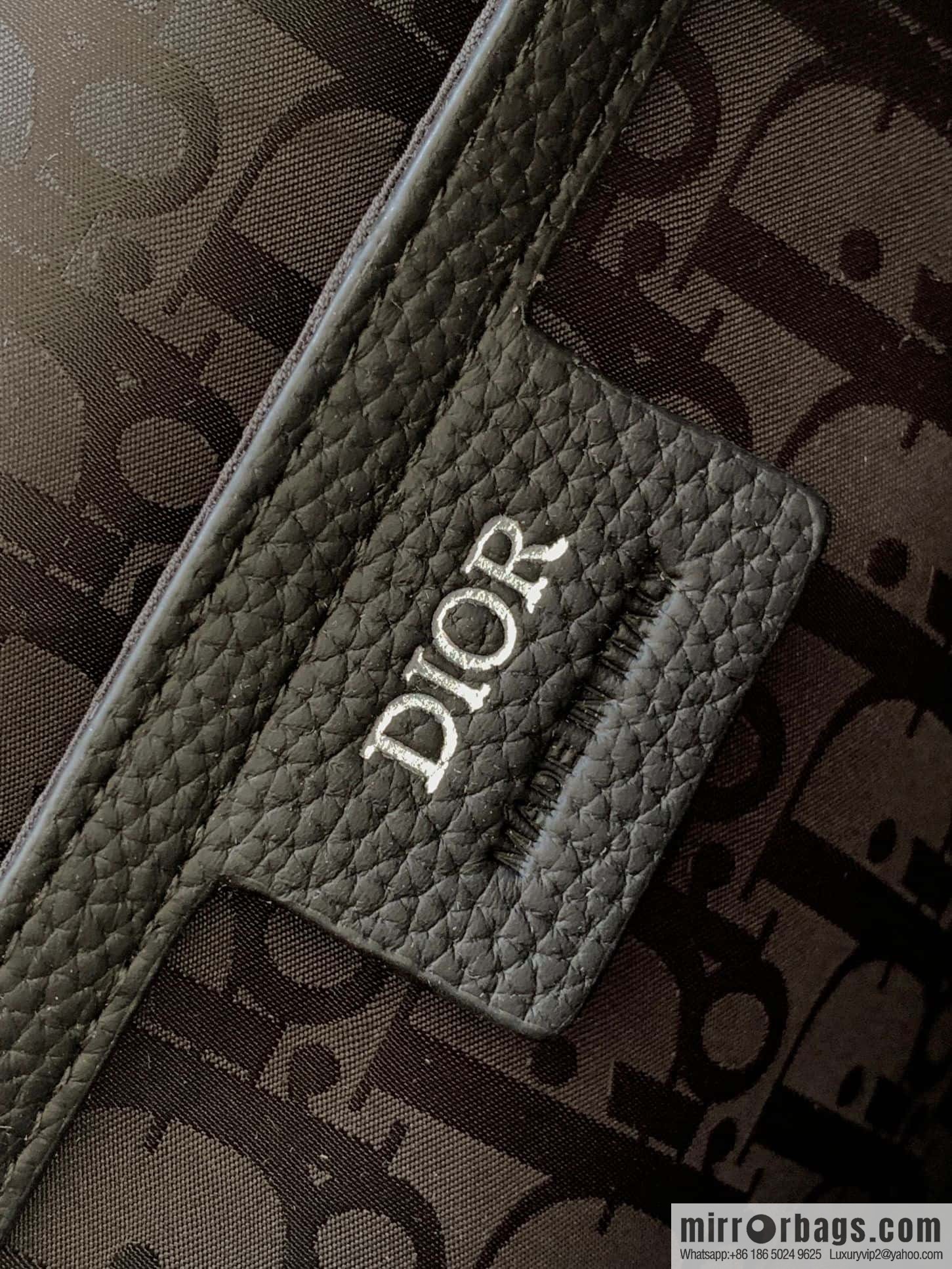 DIOR Oblique printed saddle backpack