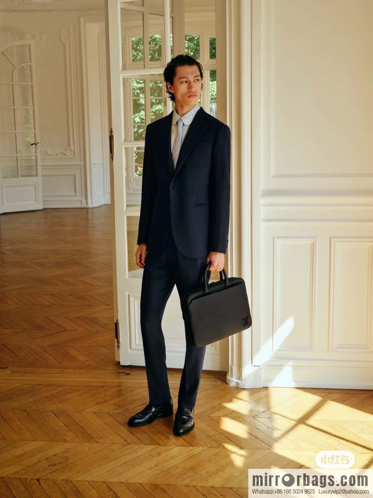 M23778 autumn and winter new full leather briefcase series PILOT briefcase