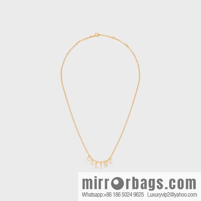 ❗️New ❗️ ☀️ New ☑️ Celine tassel full diamond letter necklace ☀️