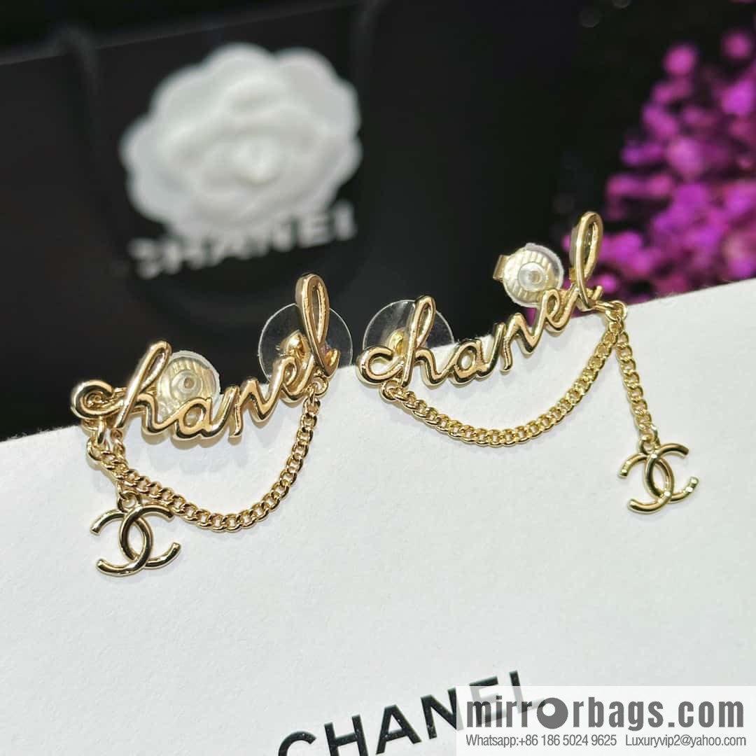 ☀️New ☑️ Chanel letter CHANEL earclip earrings ☀️