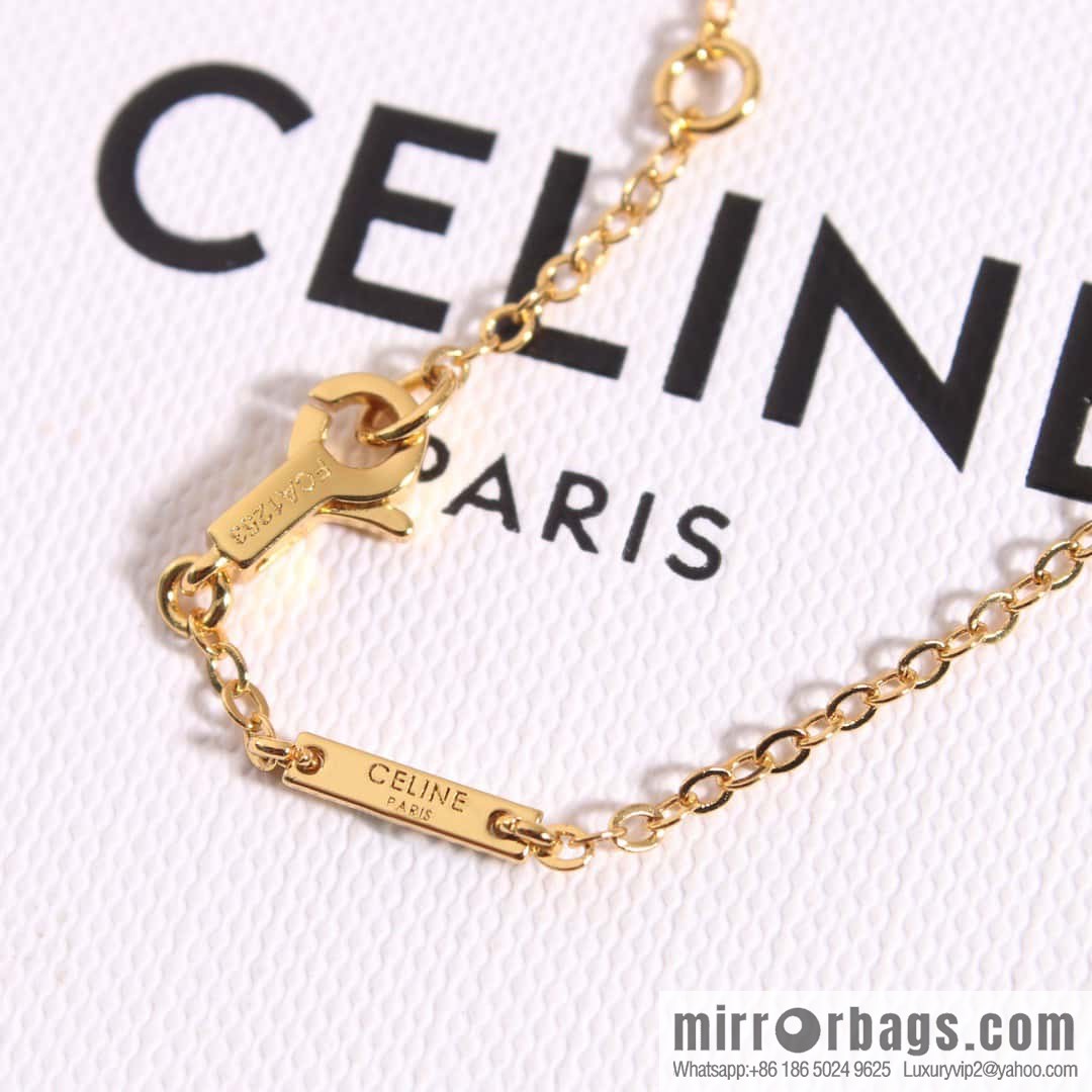 ❗️New ❗️ ☀️ New ☑️ Celine tassel full diamond letter necklace ☀️