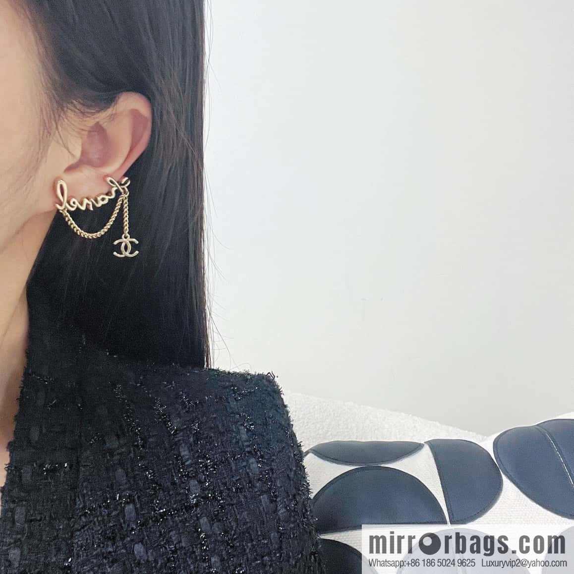 ☀️New ☑️ Chanel letter CHANEL earclip earrings ☀️