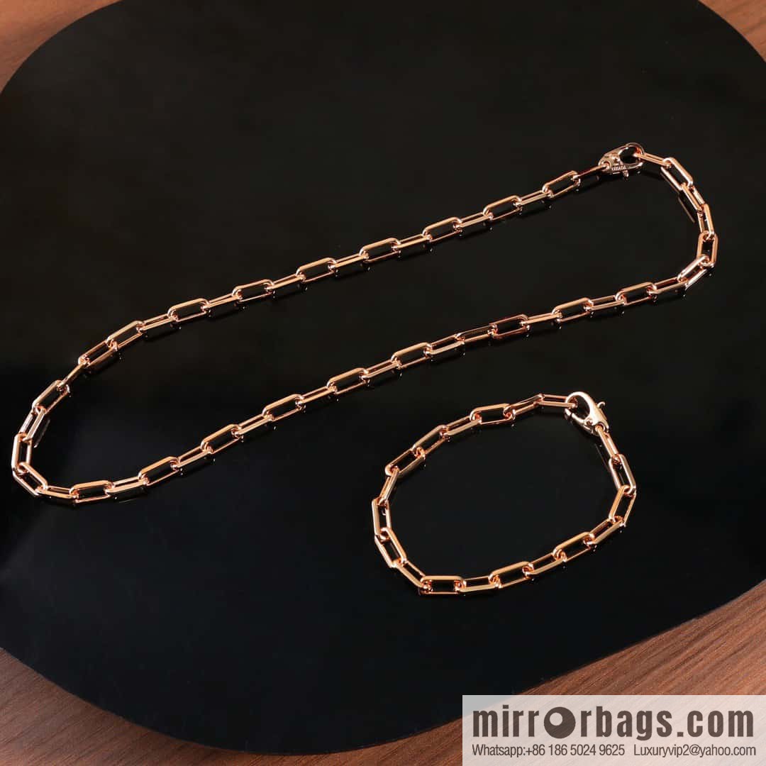 ☀️Cartier SANTOS DE CARTIER chain ⛓ bracelet ☀️ V gold, bracelet 19cm (suitable for 16-18cm)