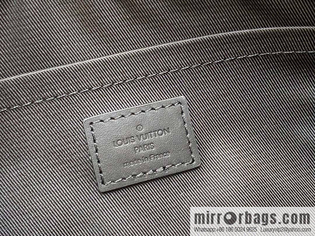 [Premium‑quality] M46796 full leather black cylinder bag men's bag series Soft Polochon small handbag