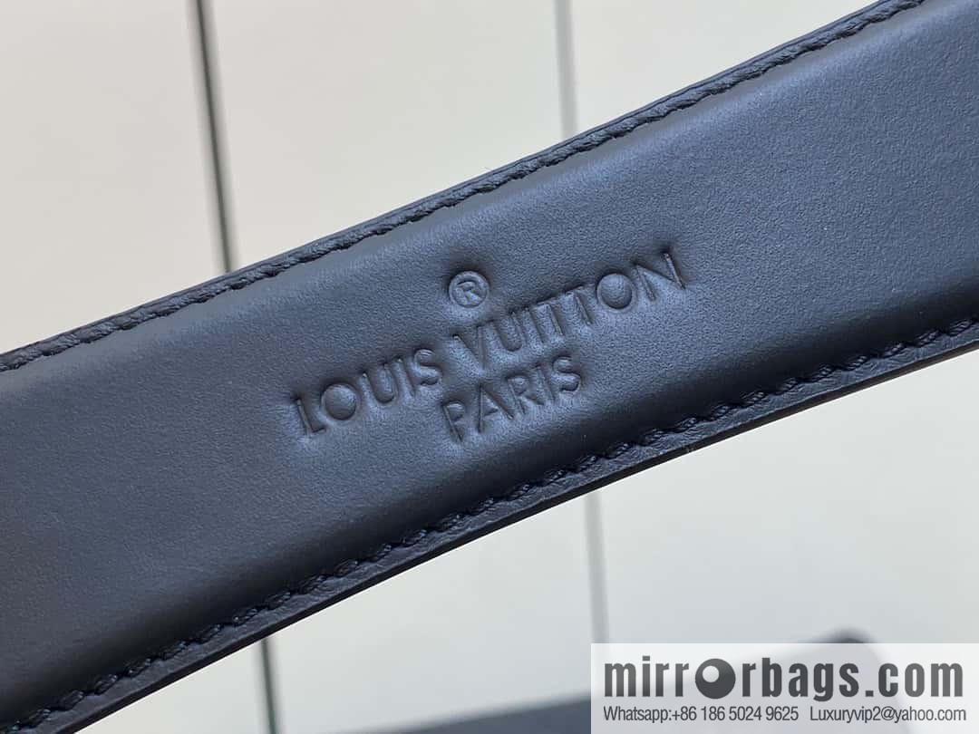 [Premium‑quality] M46796 full leather black cylinder bag men's bag series Soft Polochon small handbag