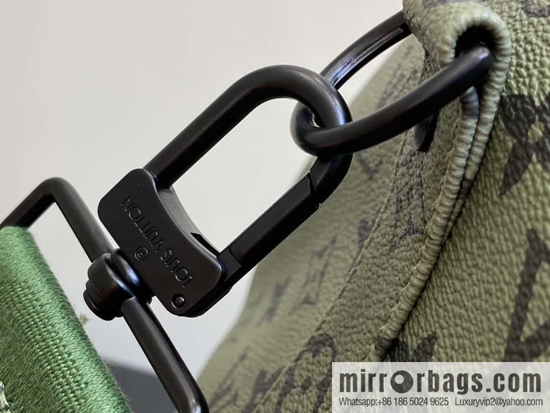 [Boutique‑grade] M23963 green silk screen, travel bag series, this Keepall Bandoulière 55 travel bag