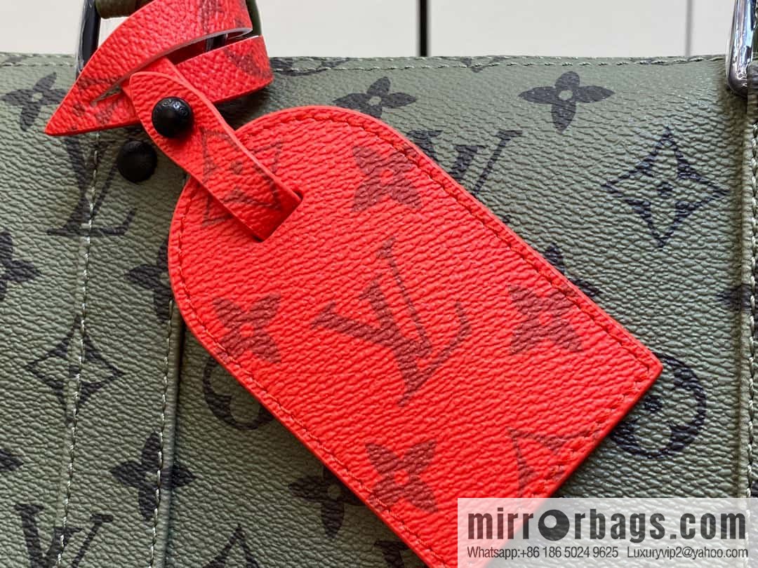 [Boutique‑grade] M23963 green silk screen, travel bag series, this Keepall Bandoulière 55 travel bag