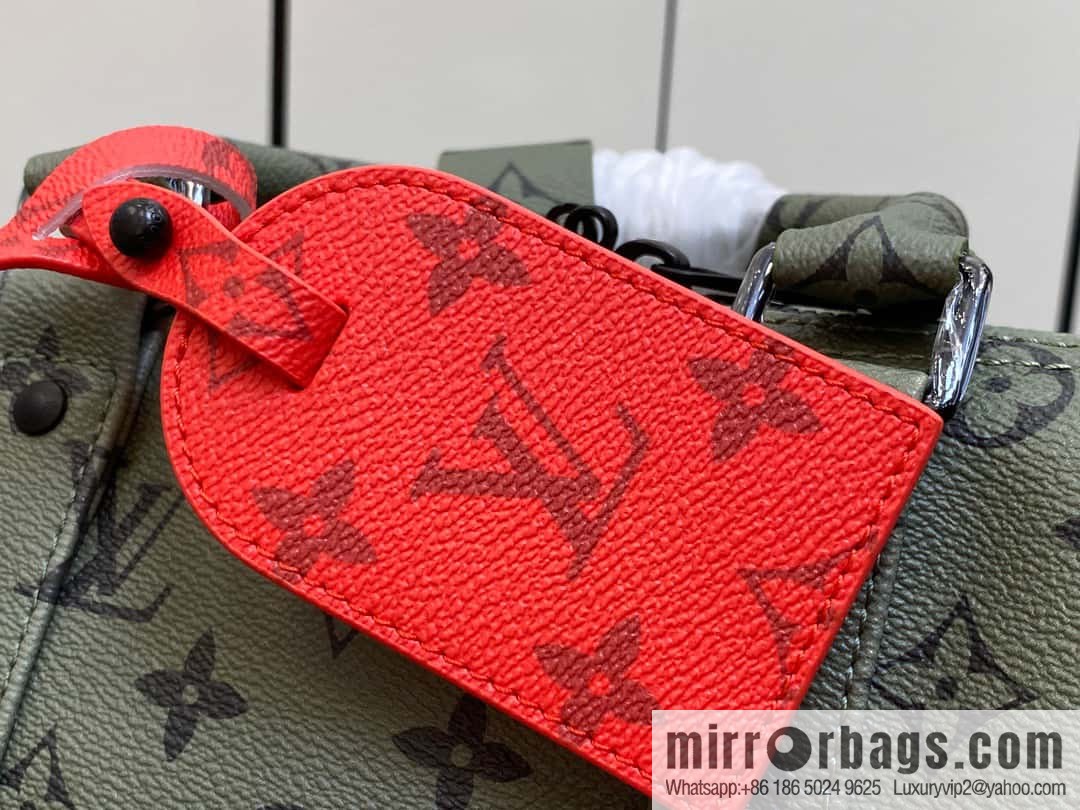 [Premium‑quality] M23962 green silk screen, travel bag series Keepall Bandoulière 45 travel bag