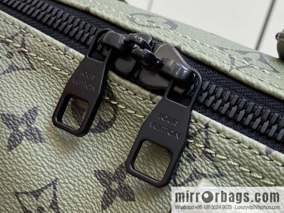 [Premium‑quality] M23962 green silk screen, travel bag series Keepall Bandoulière 45 travel bag