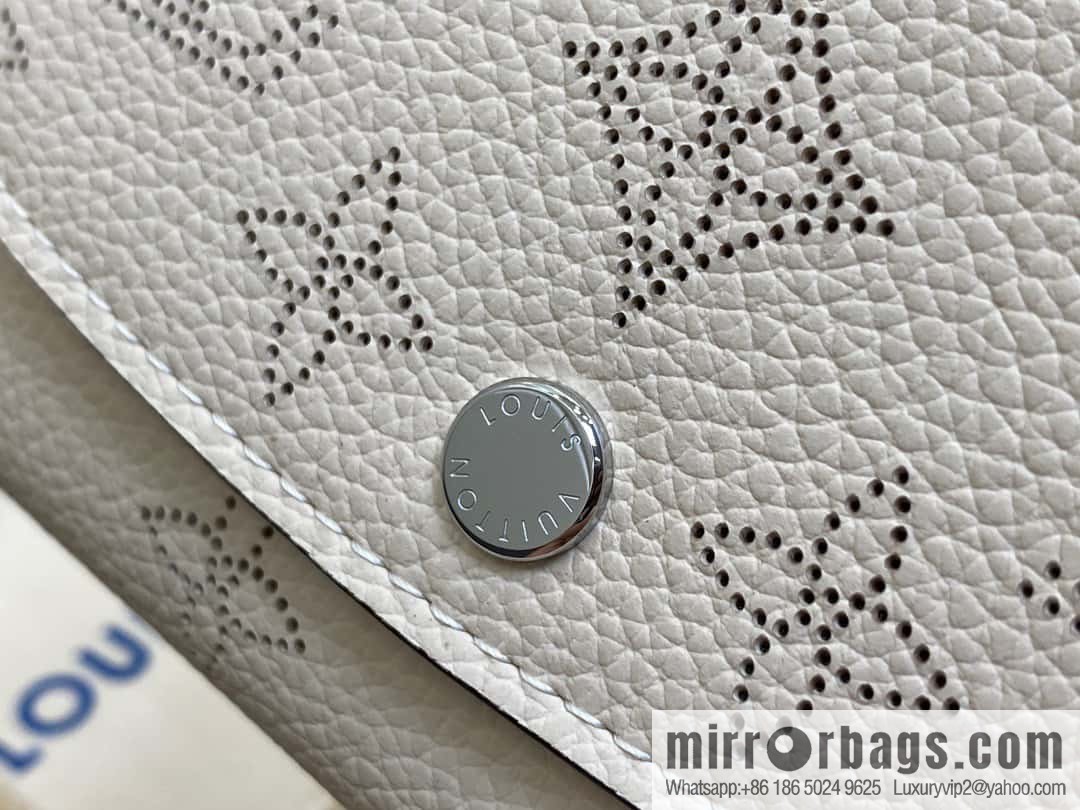 [Premium‑quality] M62542 meters white, full leather flip wallet series IRIS COMPACT wallet