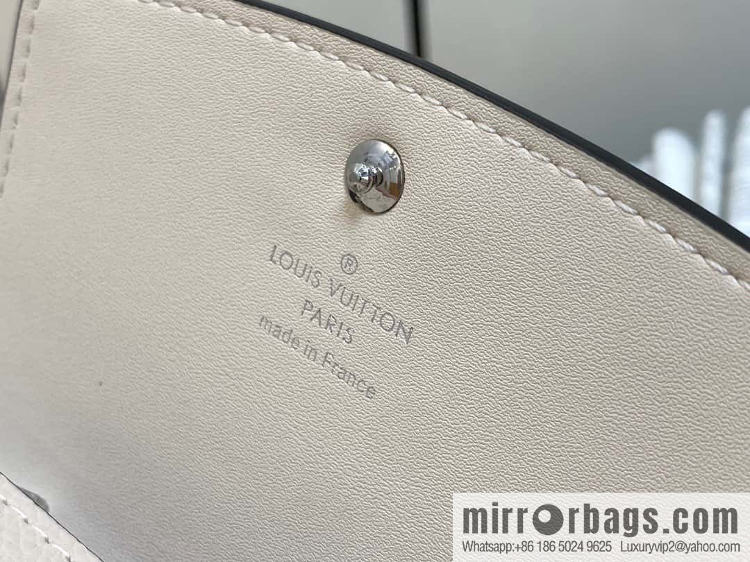 [Premium‑quality] M62542 meters white, full leather flip wallet series IRIS COMPACT wallet